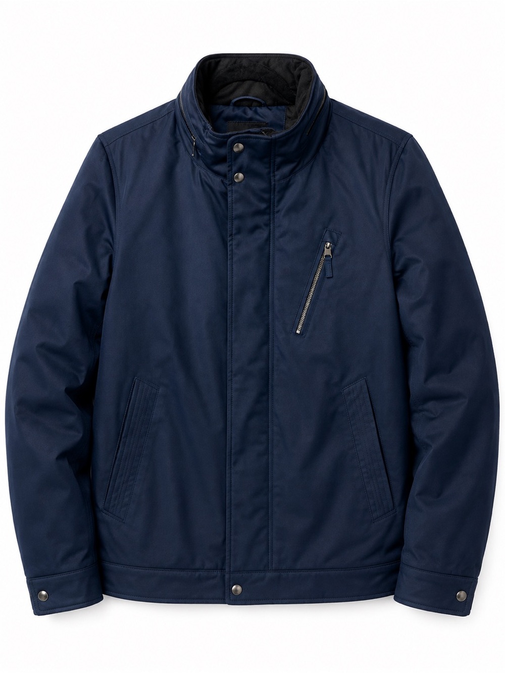 Banana Republic Water-Resistant Insulated Jacket Hidden Hood Men’s XL Navy